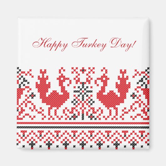 ハッピー七面鳥の日！ マグネット (正面)