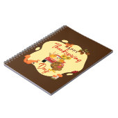 ハッピー与えスの感謝祭おもしろい ノートブック (左側)