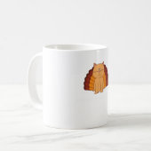 ハッピー与えミューおもしろいの七面鳥 コーヒーマグカップ (正面左)