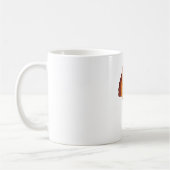 ハッピー与えミューおもしろいの七面鳥 コーヒーマグカップ (左)