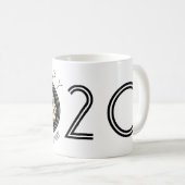 ハッピー中国のラットニューイヤー2020白マグカップ1 コーヒーマグカップ (正面右)