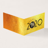 ハッピー中国のラット新年2020紙カット紀元前3年 名刺 (外部)