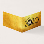 ハッピー中国のラット新年2020紙カット4紀元前 名刺 (外部)