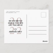 ハッピー二十二タイポグラフィフォトホリデー ポストカード (裏面)