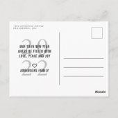 ハッピー二十二タイポグラフィフォトホリデー ポストカード (裏面)