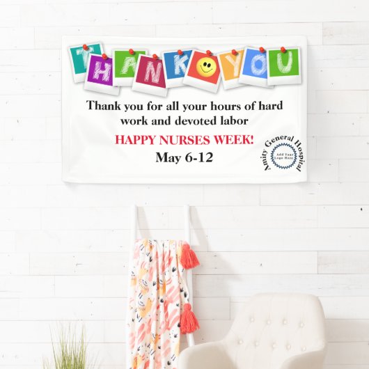 ハッピー企業のナースデイバナー 横断幕 (インサイチュ)