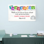 ハッピー企業のナースデイバナー 横断幕 (トレードショー)