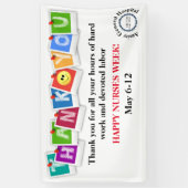 ハッピー企業のナースデイバナー 横断幕 (縦)