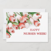 ハッピー企業のナースデーフローラグリーティングホリデー シーズンカード (正面)
