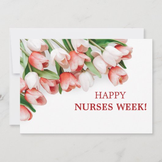 ハッピー企業のナースデーフローラグリーティングホリデー シーズンカード (正面)