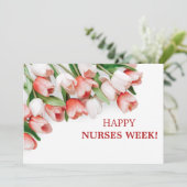 ハッピー企業のナースデーフローラグリーティングホリデー シーズンカード (スタンド正面)