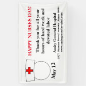 ハッピー企業のナースデー 横断幕 (縦)