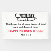 ハッピー企業のナース週間バナー 横断幕 (横)