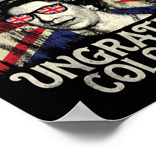 ハッピー会計日恩知らずのおもしろい植民地4O ポスター (角)