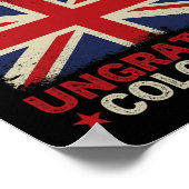 ハッピー会計日恩知らずの入植者7月4日 ポスター (角)