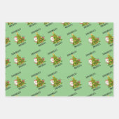 ハッピー伝統的クリスマスホリデー ラッピングペーパーシート (正面)