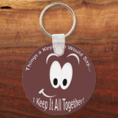 ハッピー保ス顔すべて保で落ち着き キーホルダー (正面)