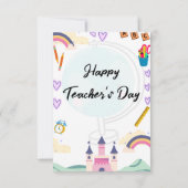 ハッピー先生の日サンキューカード サンキューカード (裏面)