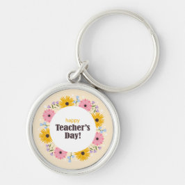 ハッピー先生の日+ワイルドフラワー キーホルダー
