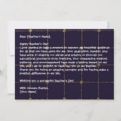 ハッピー先生デイサンキューカード。 サンキューカード (裏面)