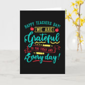 ハッピー先生デー!私たちは今日はあなたに感謝しています カード (黄色い花)