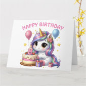 ハッピー八誕生日カード カード (黄色い花)