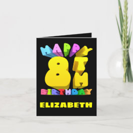 ハッピー八誕生日カード シーズンカード