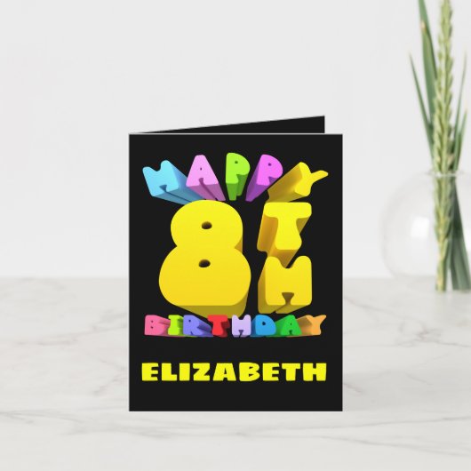 ハッピー八誕生日カード シーズンカード (正面)