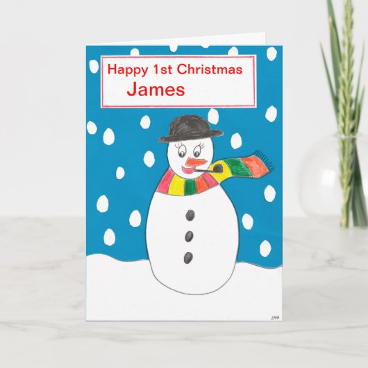 ハッピー初めてのクリスマスズジェームズ シーズンカード (正面)