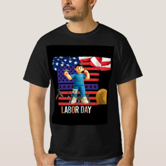 ハッピー労働祭のTシャツデザイン Tシャツ
