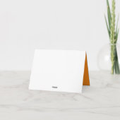 ハッピー十月誕生日妻とカボチャ カード (裏面)