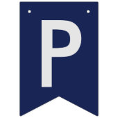 ハッピー卒業バスケットボールブルーバンティングバナー バンティングフラッグ (第3の旗)