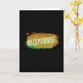 ハッピー受付デー事務プロフェッショナル カード (黄色い花)