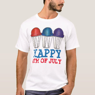 ハッピー四7月4日イタリアンかき氷 Tシャツ