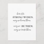 ハッピー国際的ウィメンズデイ招待状 ポストカード (正面)