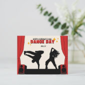 ハッピー国際的ダンスデー | World Dance Day ポストカード (スタンド正面)