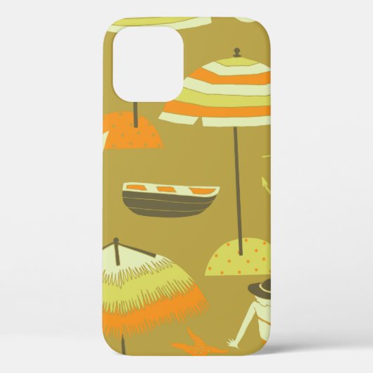 ハッピー夏期シームレスパターン Case-Mate iPhoneケース (裏面)