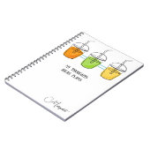 ハッピー夏期スパイラルプランナー、 ノートブック (左側)