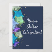 ハッピー太陽のリターンアストロロジー誕生日カスタム シーズンカード (裏面)