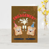 ハッピー婚約カード カード (黄色い花)