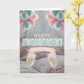 ハッピー婚約カード カード (黄色い花)