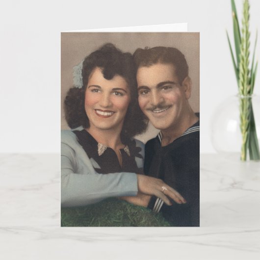 ハッピー婚約 カード (正面)