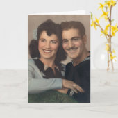 ハッピー婚約 カード (黄色い花)