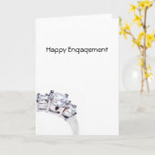 ハッピー婚約 カード (黄色い花)