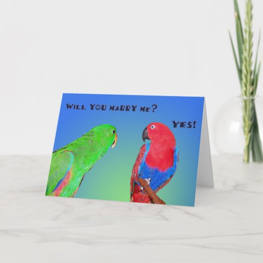 ハッピー婚約 カード (正面)