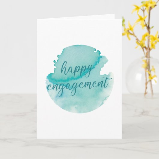 ハッピー婚約 カード (黄色い花)