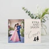 ハッピー婚約 案内状 (スタンド正面)