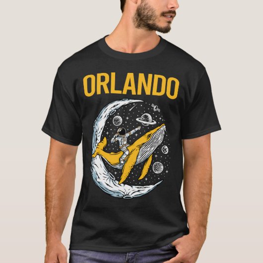 ハッピー宇宙 – オーランド名 Tシャツ (正面)