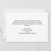 ハッピー実在引っ越し祝いパーティーエステート会社のカスタムロゴ カード (裏面)