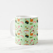  ハッピー寿司かわいい  コーヒーマグカップ (正面左)